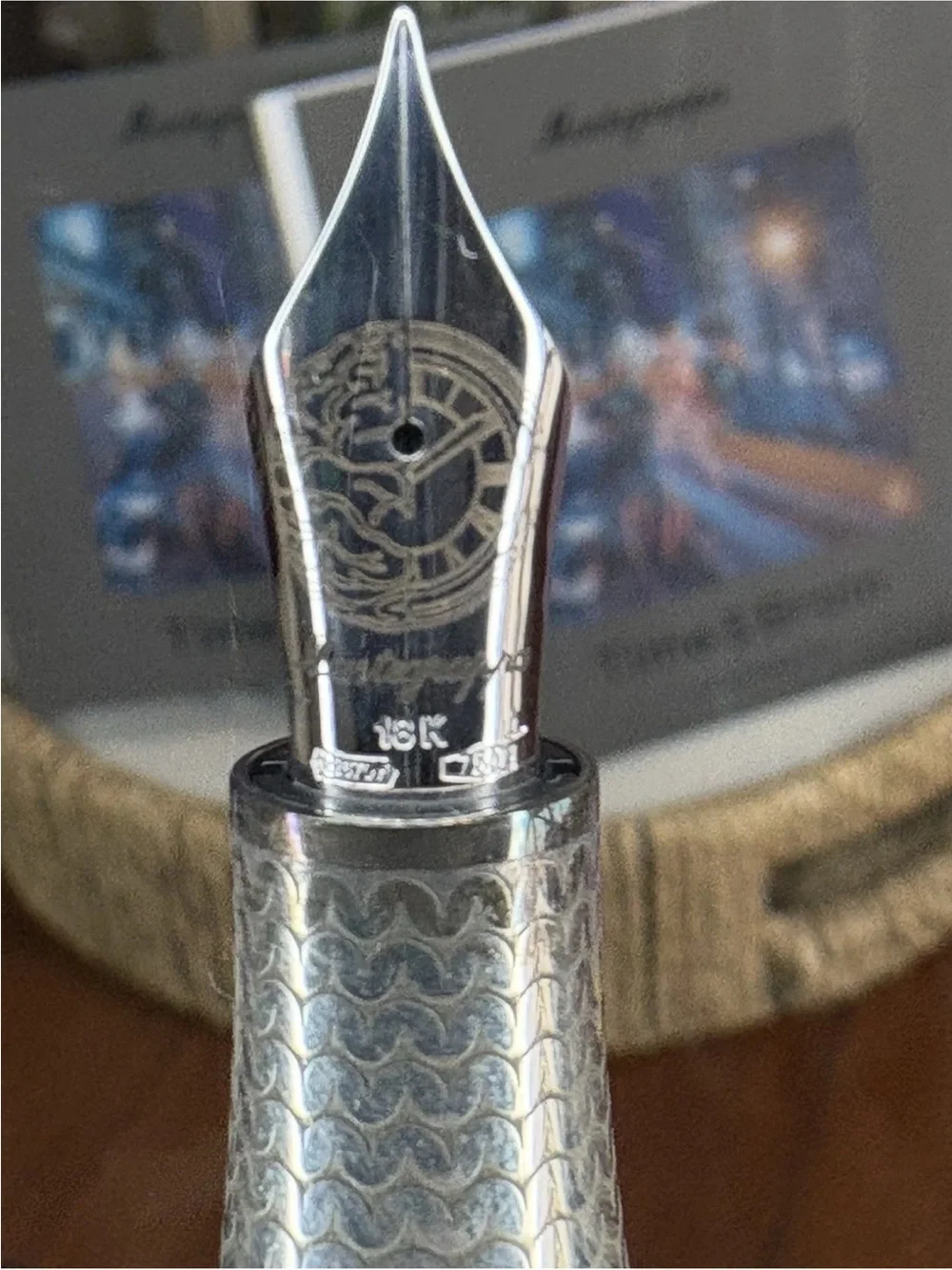 Montegrappa Time & Brain Limited Edition Sterling Silver Fountain Pen NewSet 196